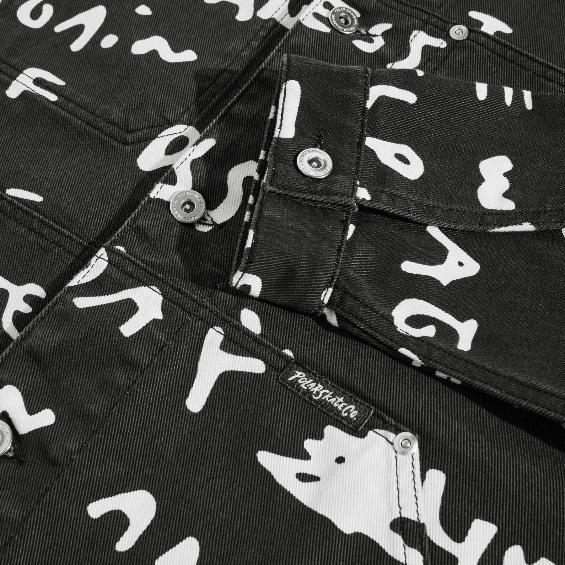 PATRIK SAD NOTES JACKET BLACK / WHITE