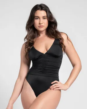 Pearlshine Active V Neck One Piece Swimsuit