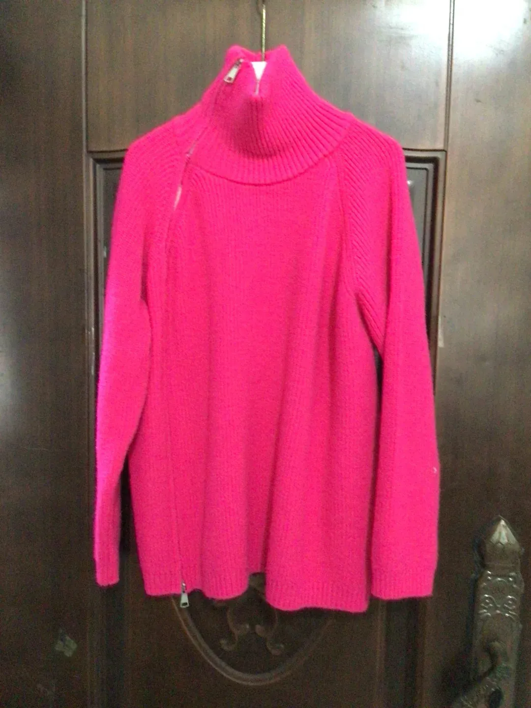 Purpdrank - Women's Turtleneck Zipper Oversize Fashion Women Sweaters 2023 Autumn Knitwears Loose Thick Warm High Neck Solid Pullovers Women