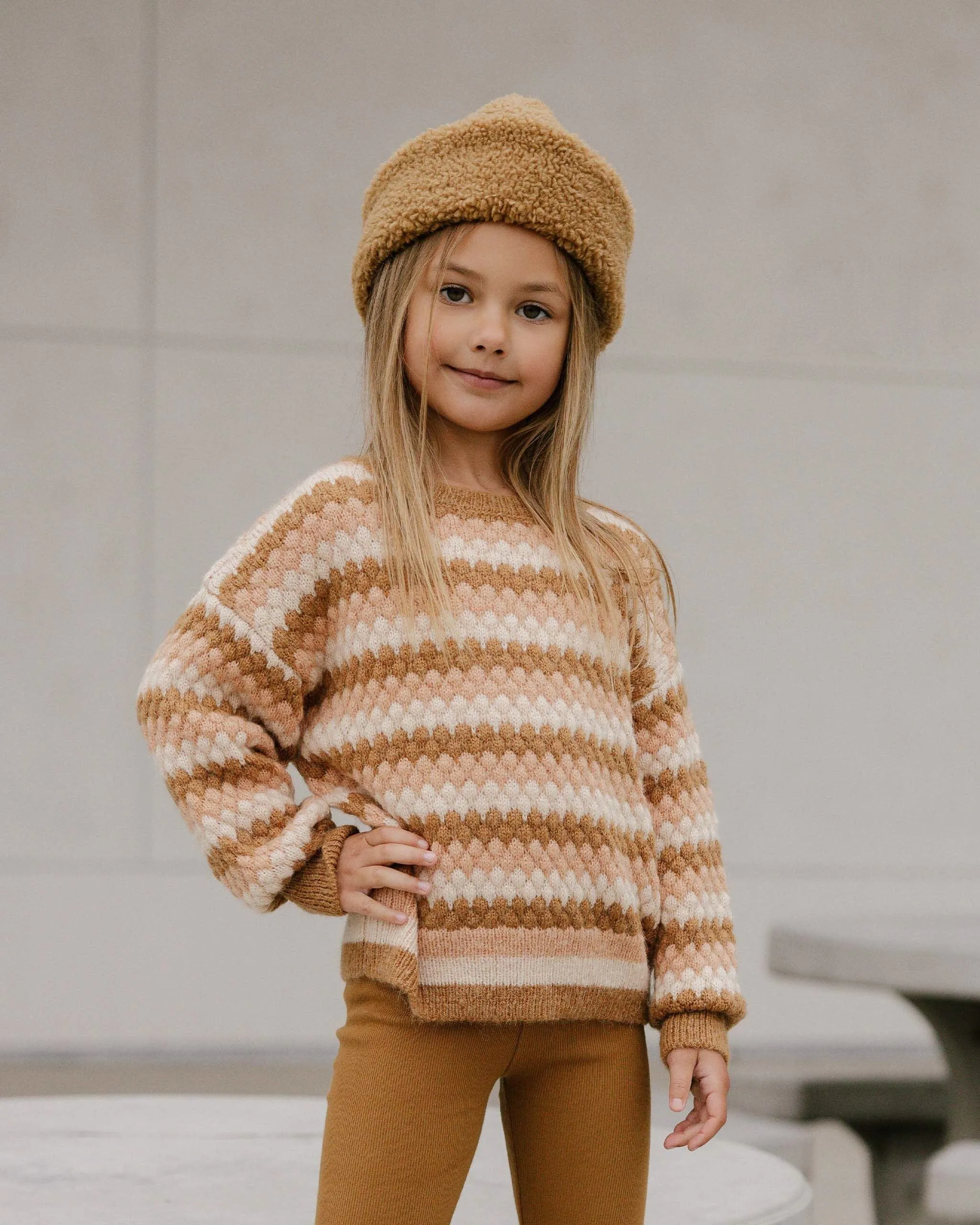 Shearling Beanie | Brass