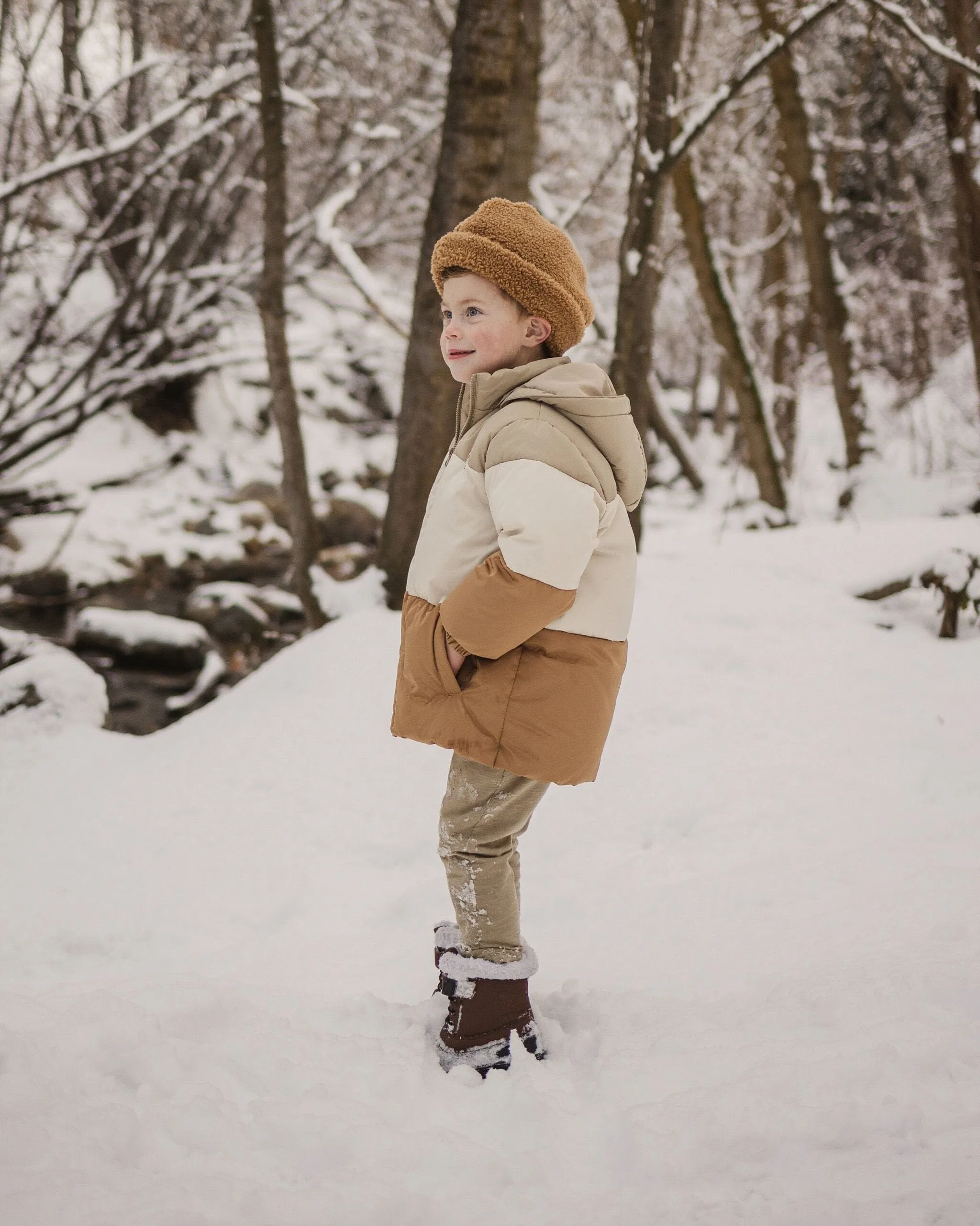 Shearling Beanie | Brass