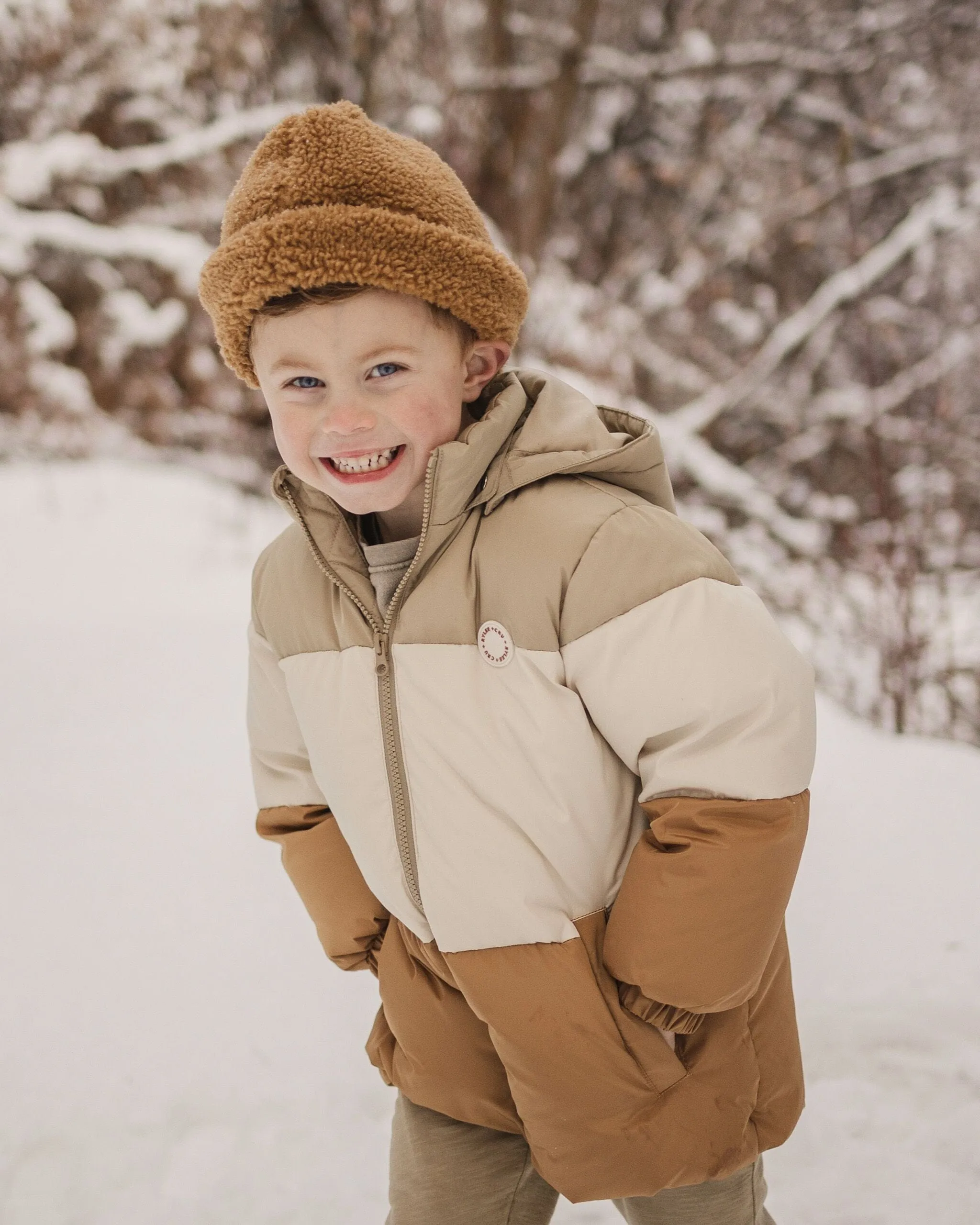 Shearling Beanie | Brass