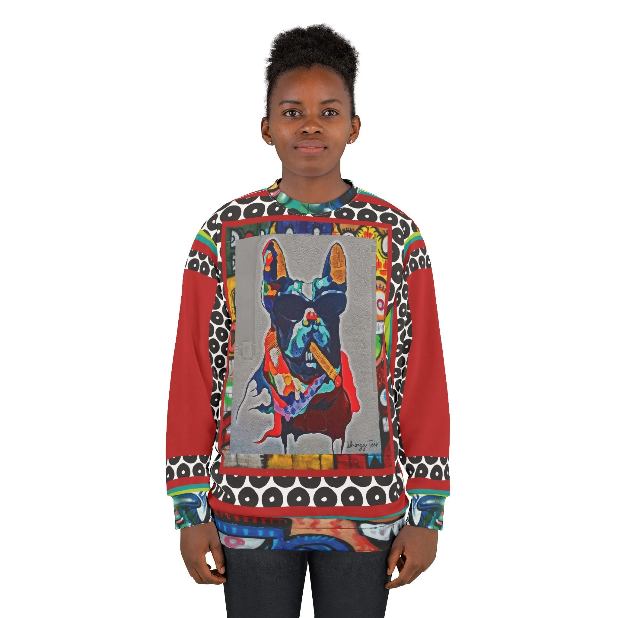 The Hipster Dog Graffiti Art Unisex Sweatshirt