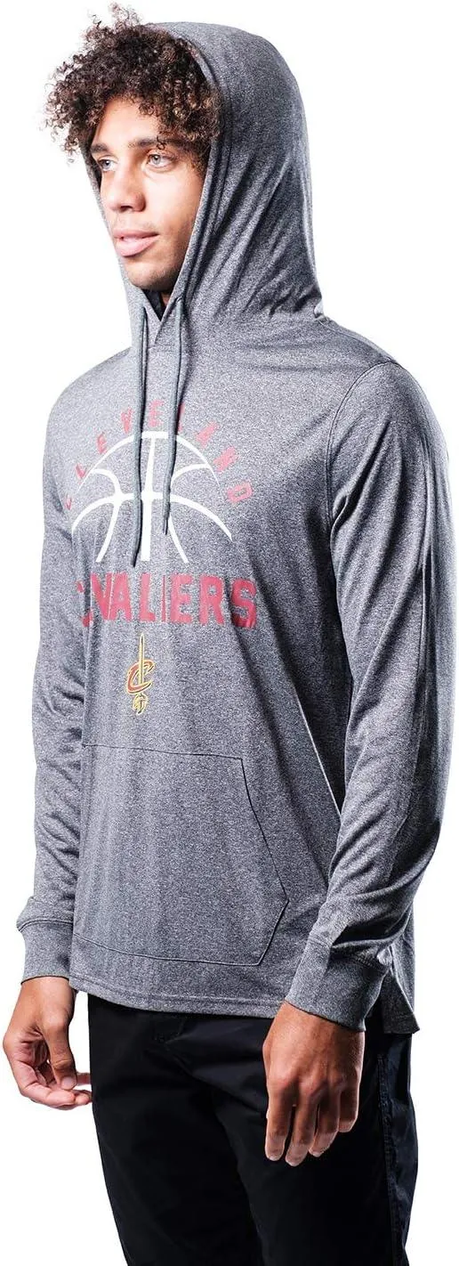 Ultra Game NBA Official Men’s Super Soft Lightweight Pullover Hoodie Sweatshirt - Unisex, Cleveland Cavaliers, Heather Charcoal|Cleveland Cavaliers