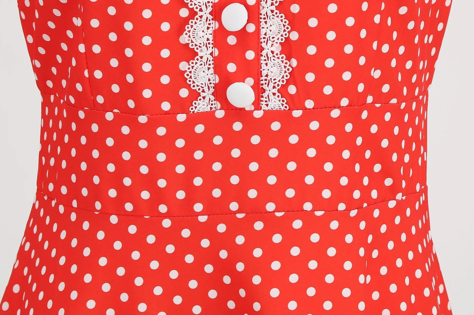 Women 1950s Vintage Cocktail Swing Dress Polka Dot Pink 1950s 1980s Rockabilly Prom Midi Dress