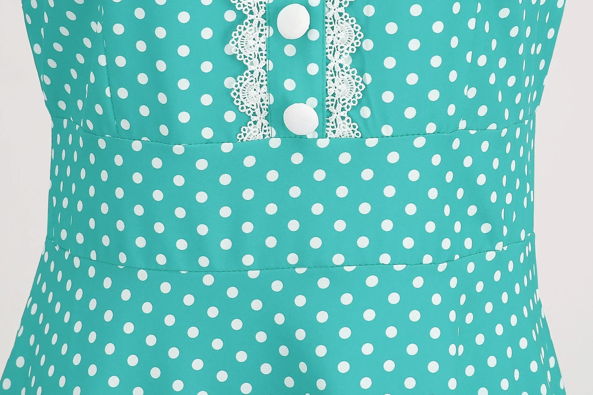 Women 1950s Vintage Cocktail Swing Dress Polka Dot Pink 1950s 1980s Rockabilly Prom Midi Dress