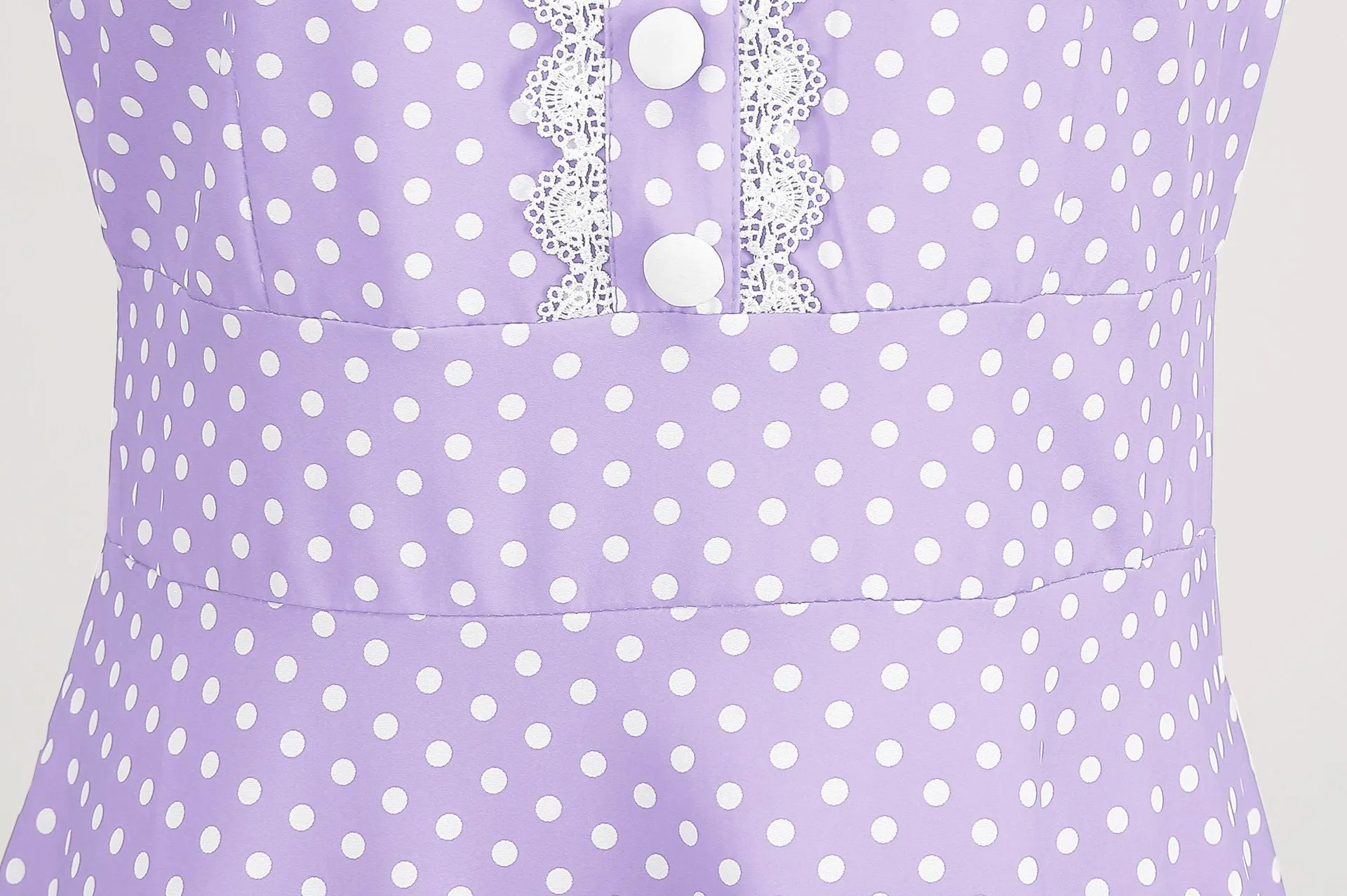 Women 1950s Vintage Cocktail Swing Dress Polka Dot Pink 1950s 1980s Rockabilly Prom Midi Dress