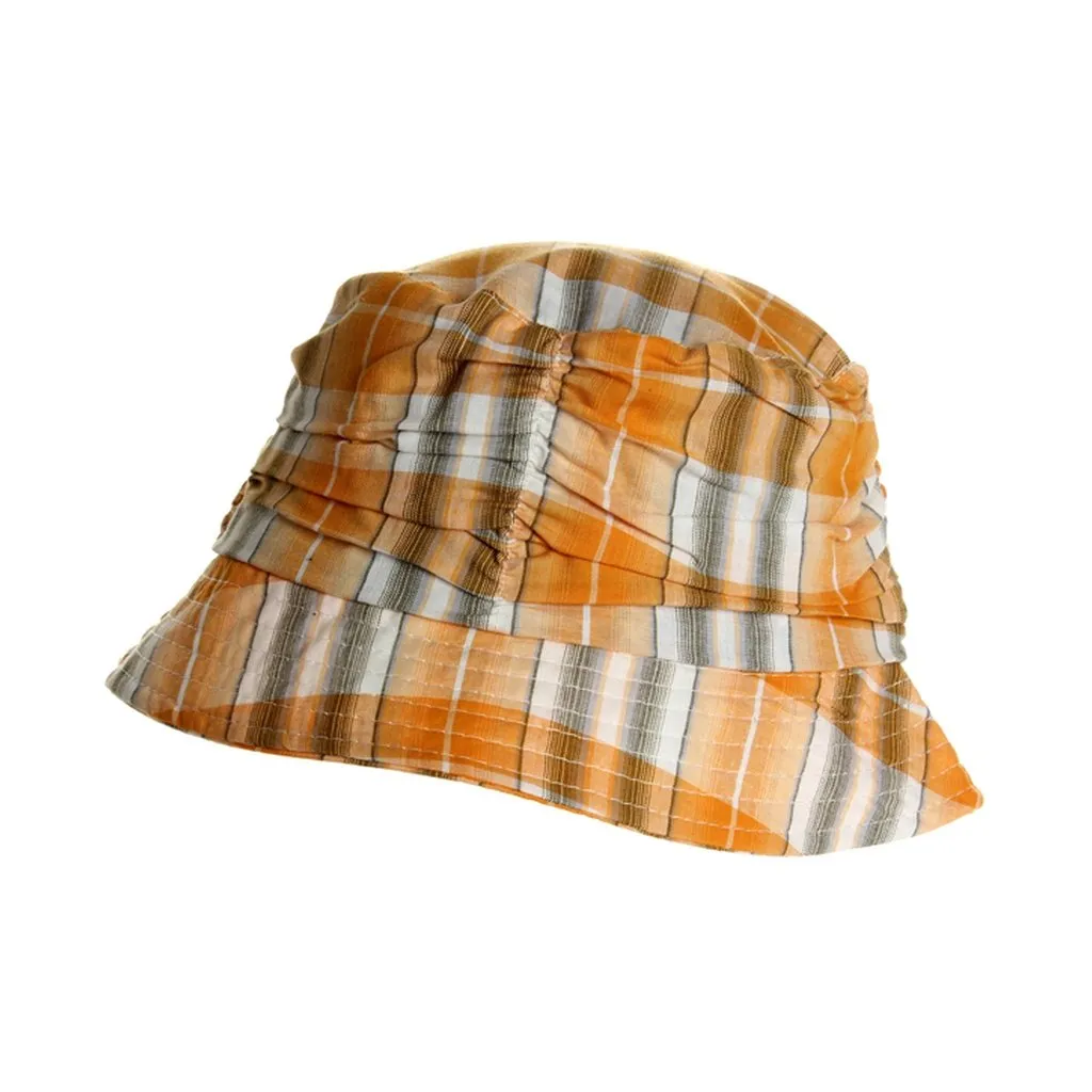 Womens Plaid Summer Bucket Hat