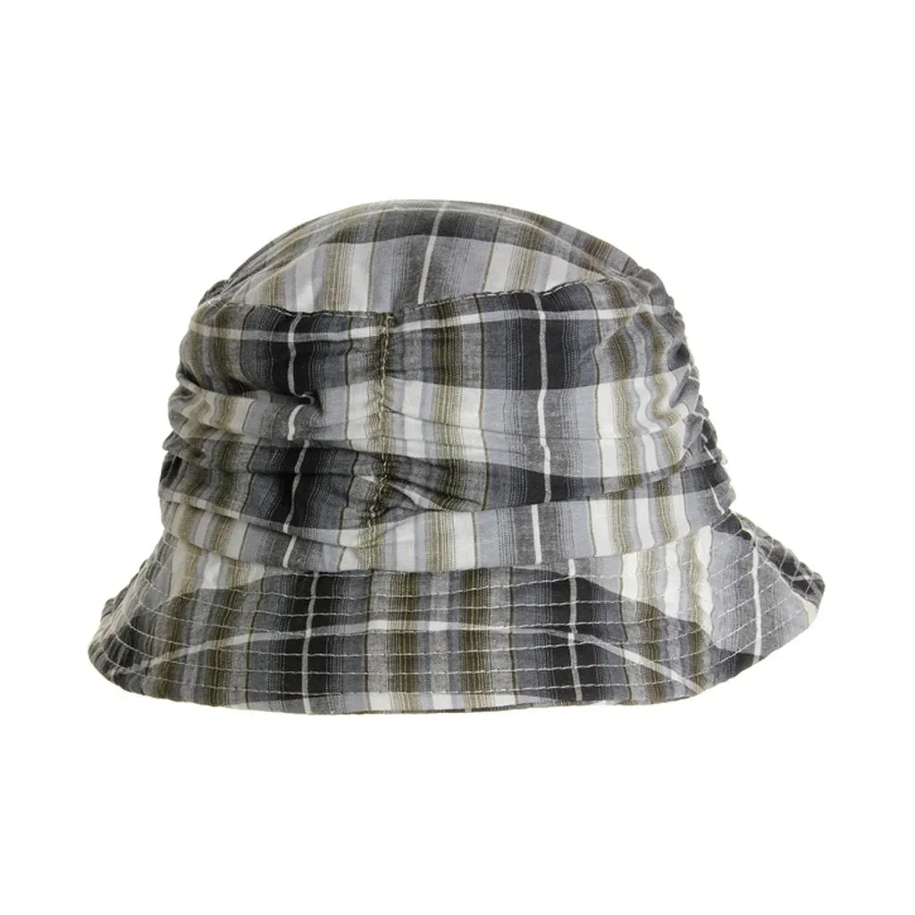 Womens Plaid Summer Bucket Hat