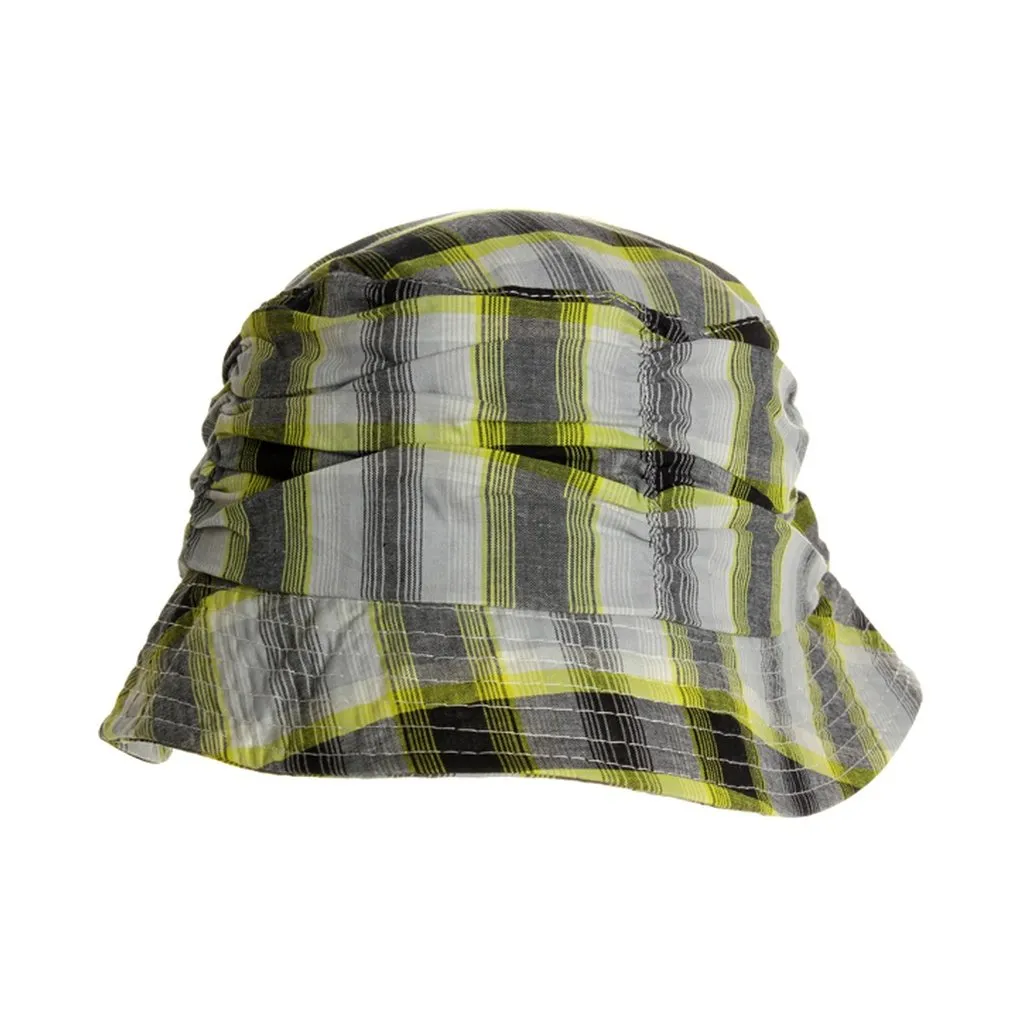 Womens Plaid Summer Bucket Hat