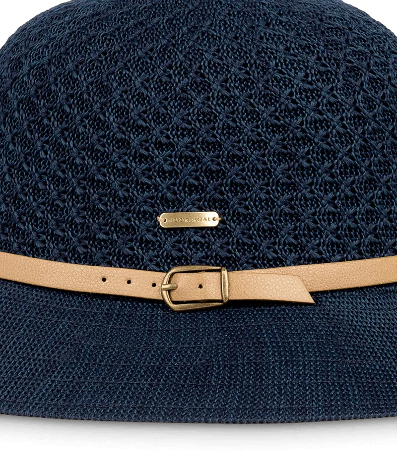 Women's Short Brim Hat - Cassie (Indigo)