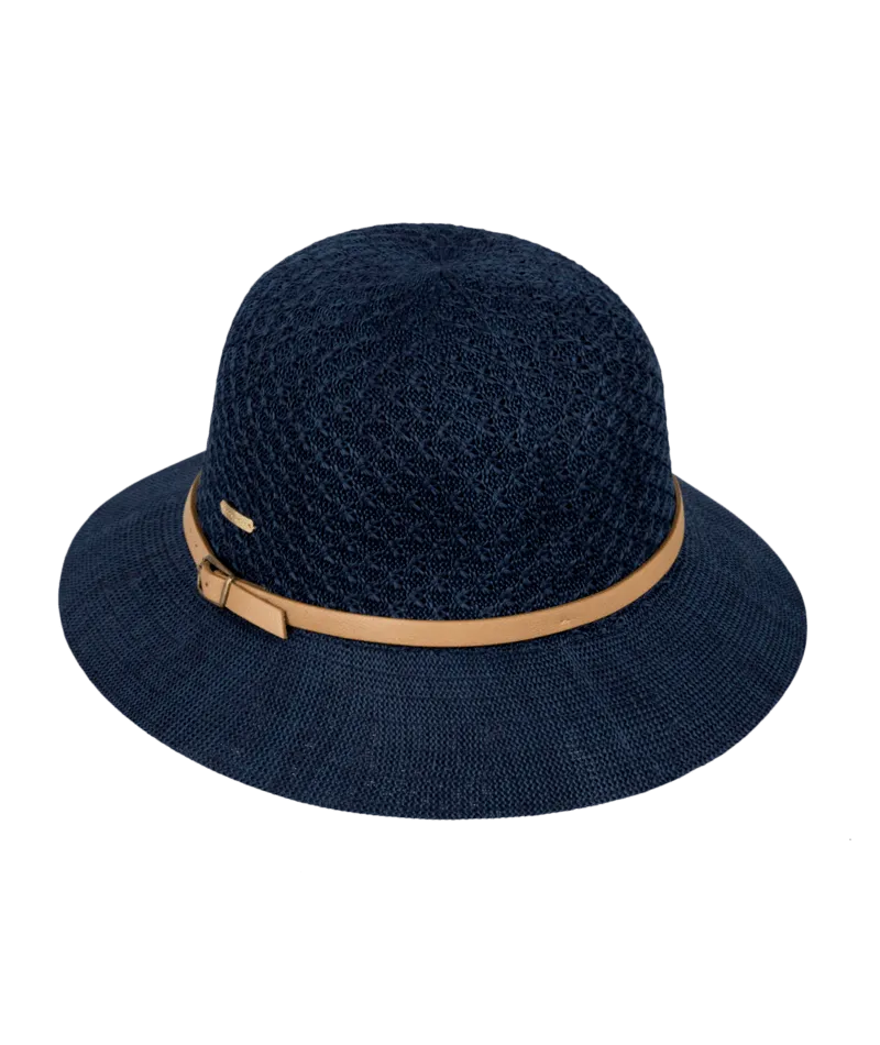 Women's Short Brim Hat - Cassie (Indigo)