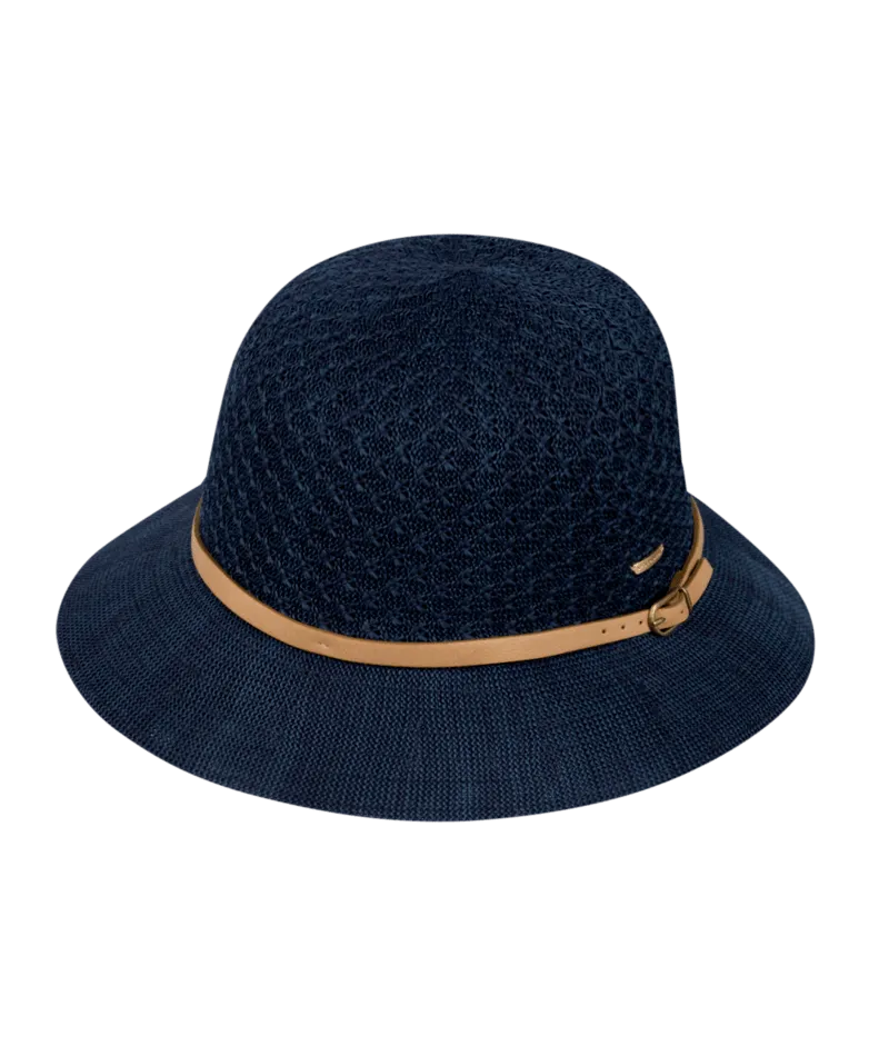 Women's Short Brim Hat - Cassie (Indigo)