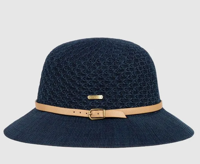 Women's Short Brim Hat - Cassie (Indigo)